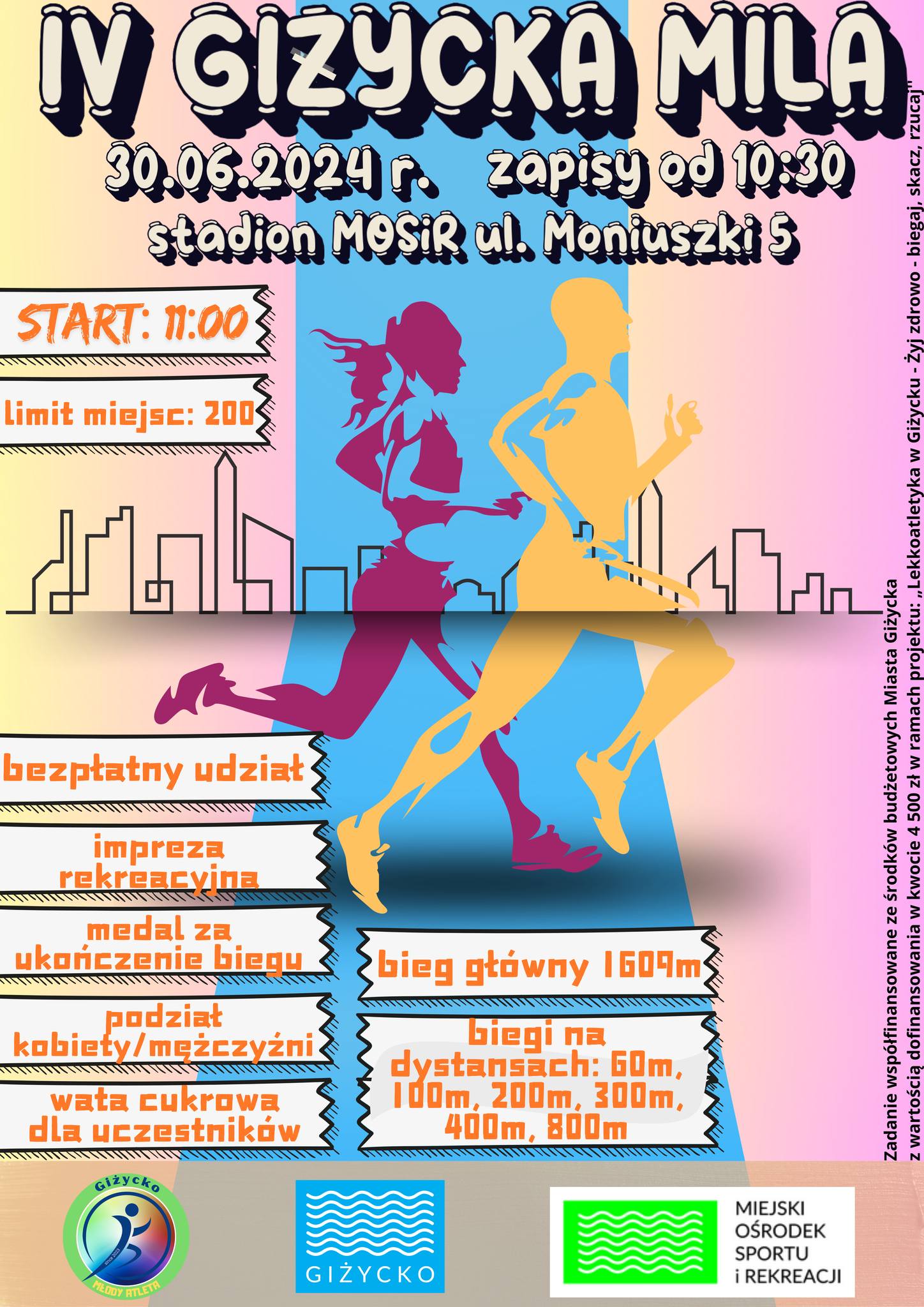 IV Giżycka Mila – 30.06.2024, Stadion MOSiR