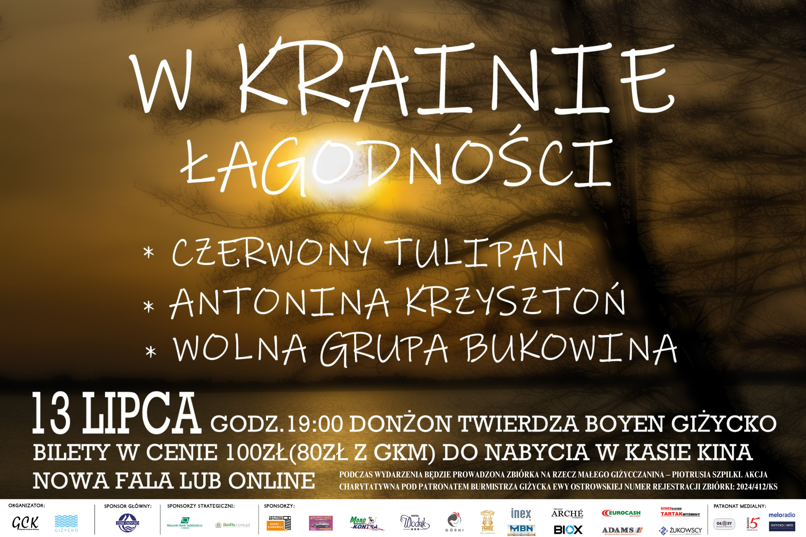 Koncert “W krainie łagodności” – 13.07.2024, Twierdza Boyen