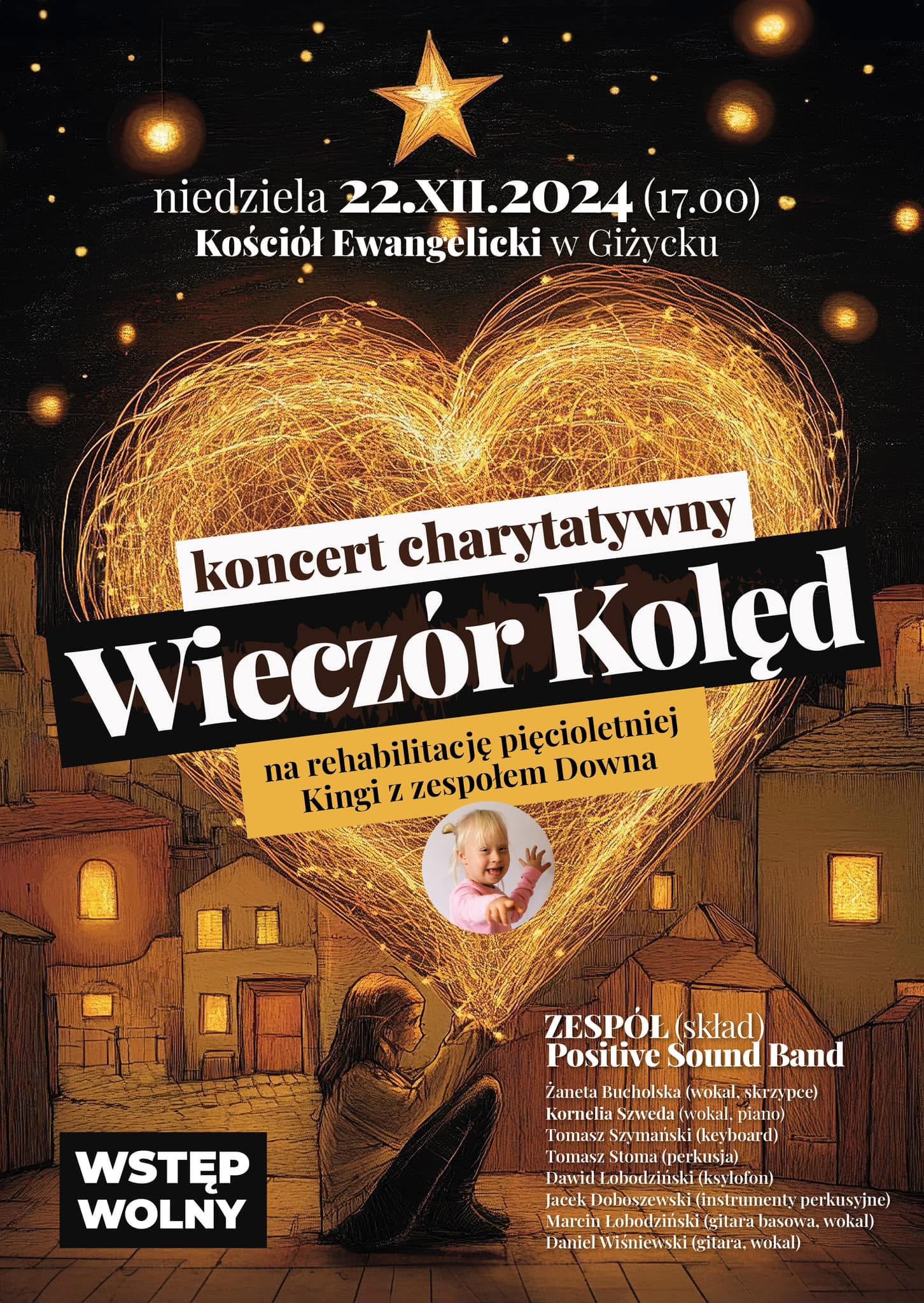 Wieczór Kolęd – Koncert Charytatywny dla Kingi, 22.12.2024, Kościół Ewangelicki