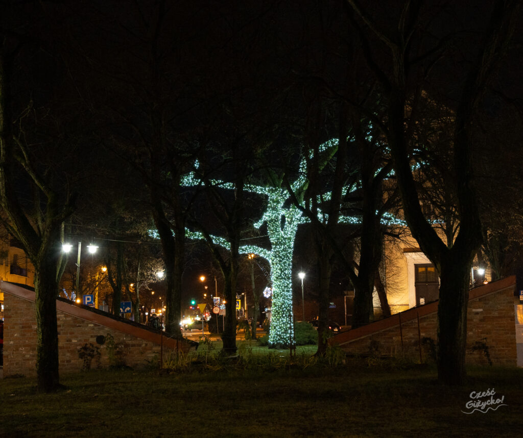 Świąteczne iluminacje i dekoracje w Giżycku cz. 1