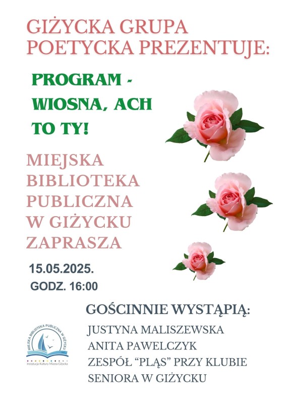 Spotkanie z Poezją “Wiosna, ach to Ty”