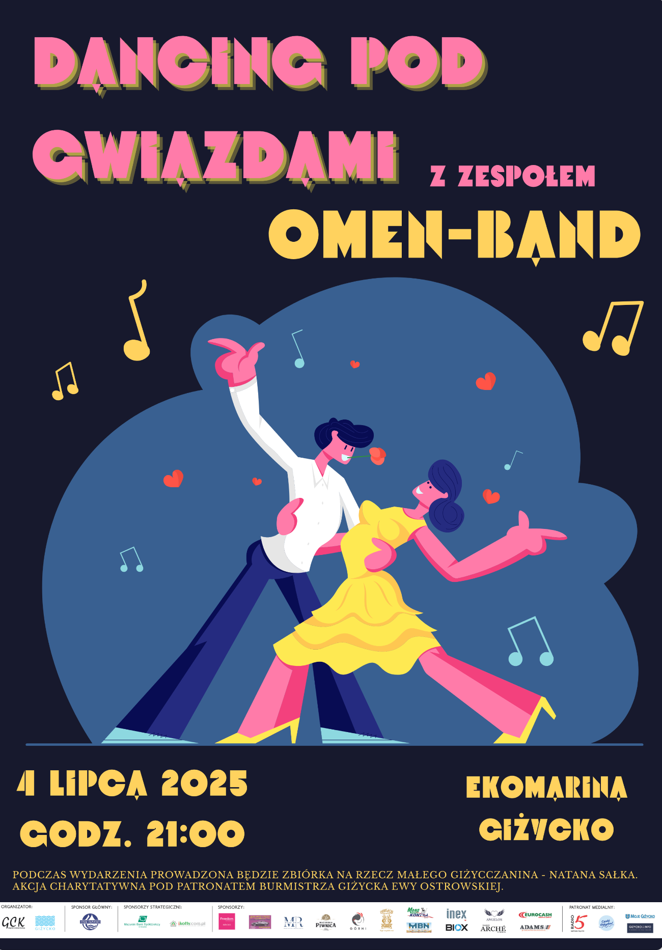 Dancing pod gwiazdami z zespołem Omen Band w Giżycku