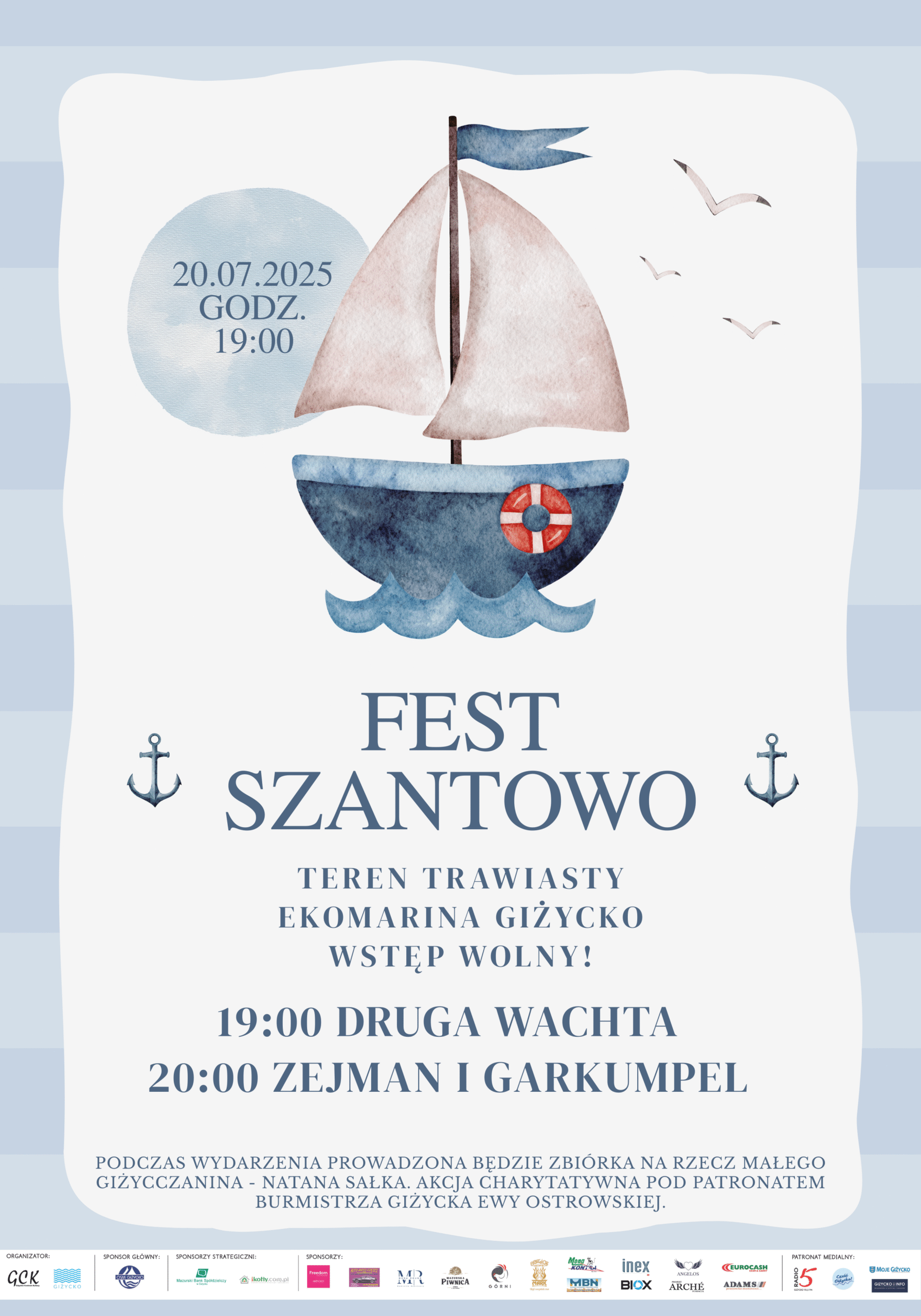 Fest Szantowo w Giżycku – muzyczne żeglarskie klimaty nad Niegocinem