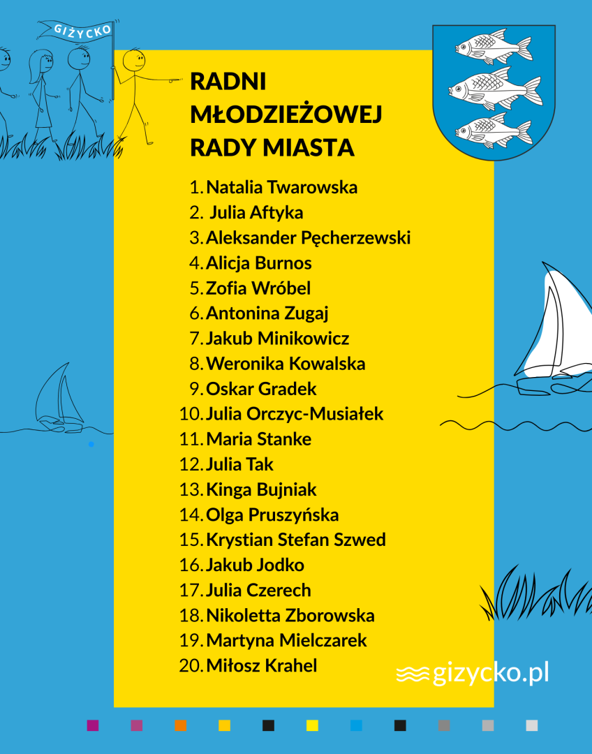 Znamy skład Młodzieżowej Rady Miasta Giżycka! 20 młodych osób gotowych działać na rzecz swojego miasta