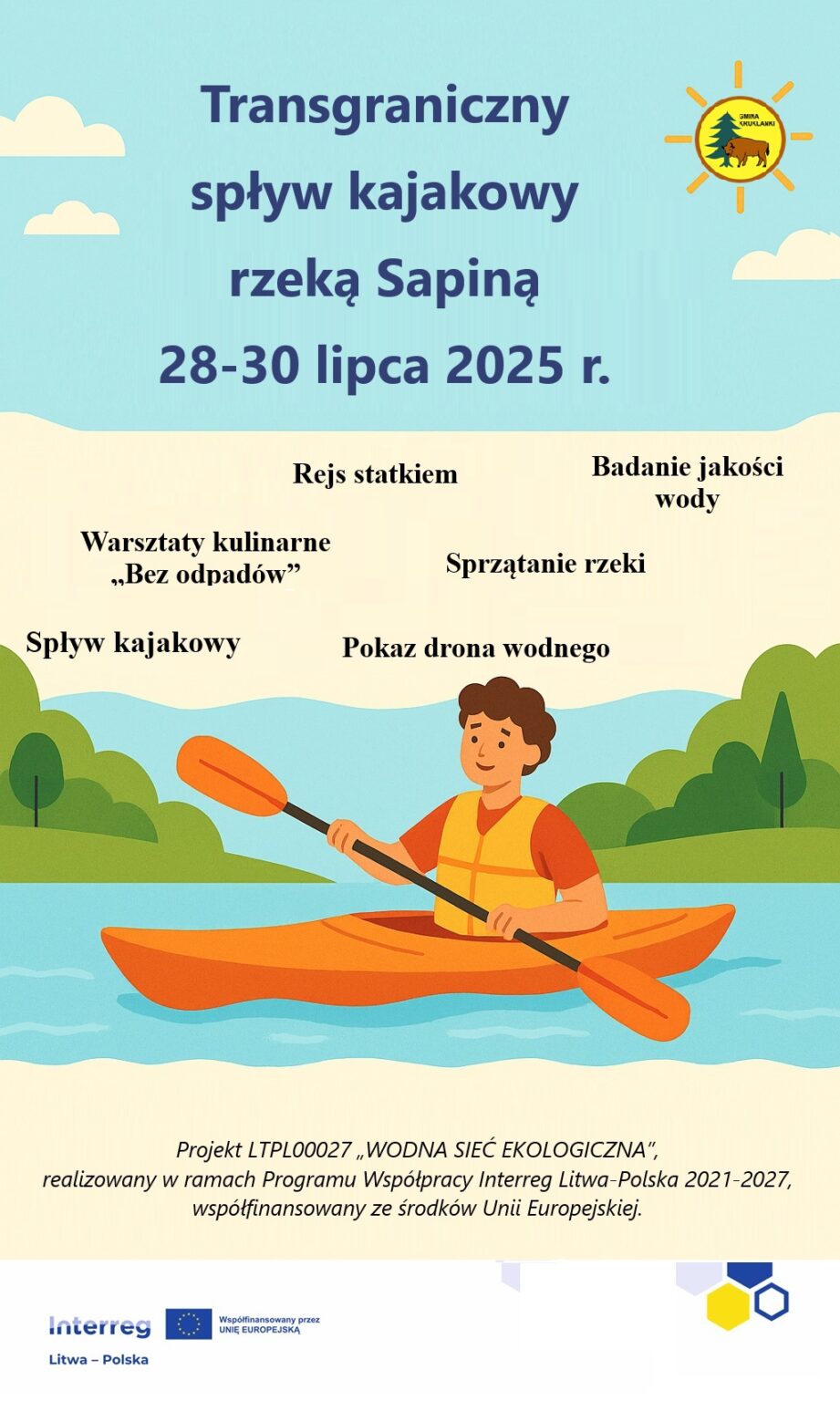 Transgraniczny spływ Sapiną – ekologia, przygoda i wspólne działanie