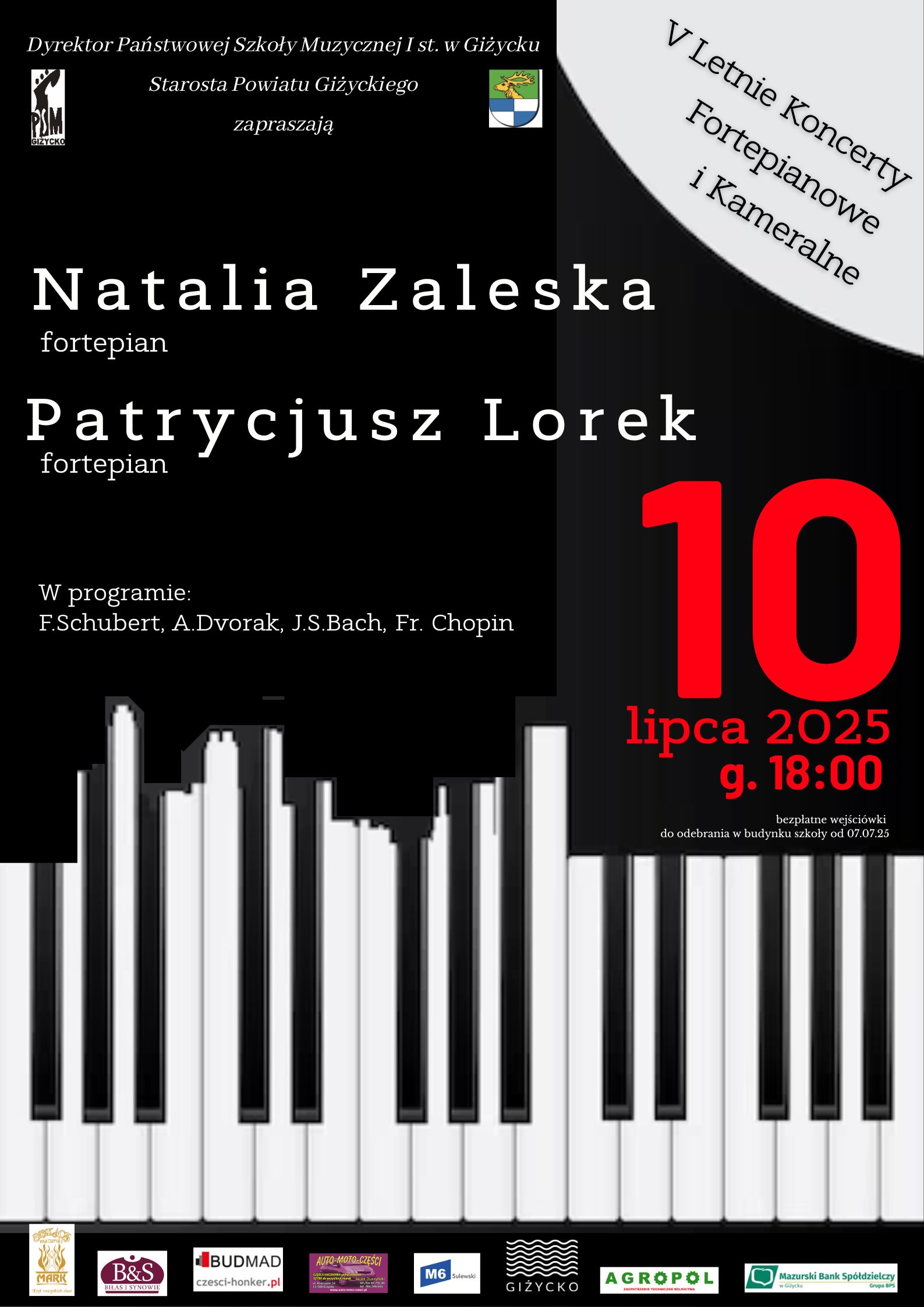 V Letnie Koncerty Fortepianowe i Kameralne w Giżycku