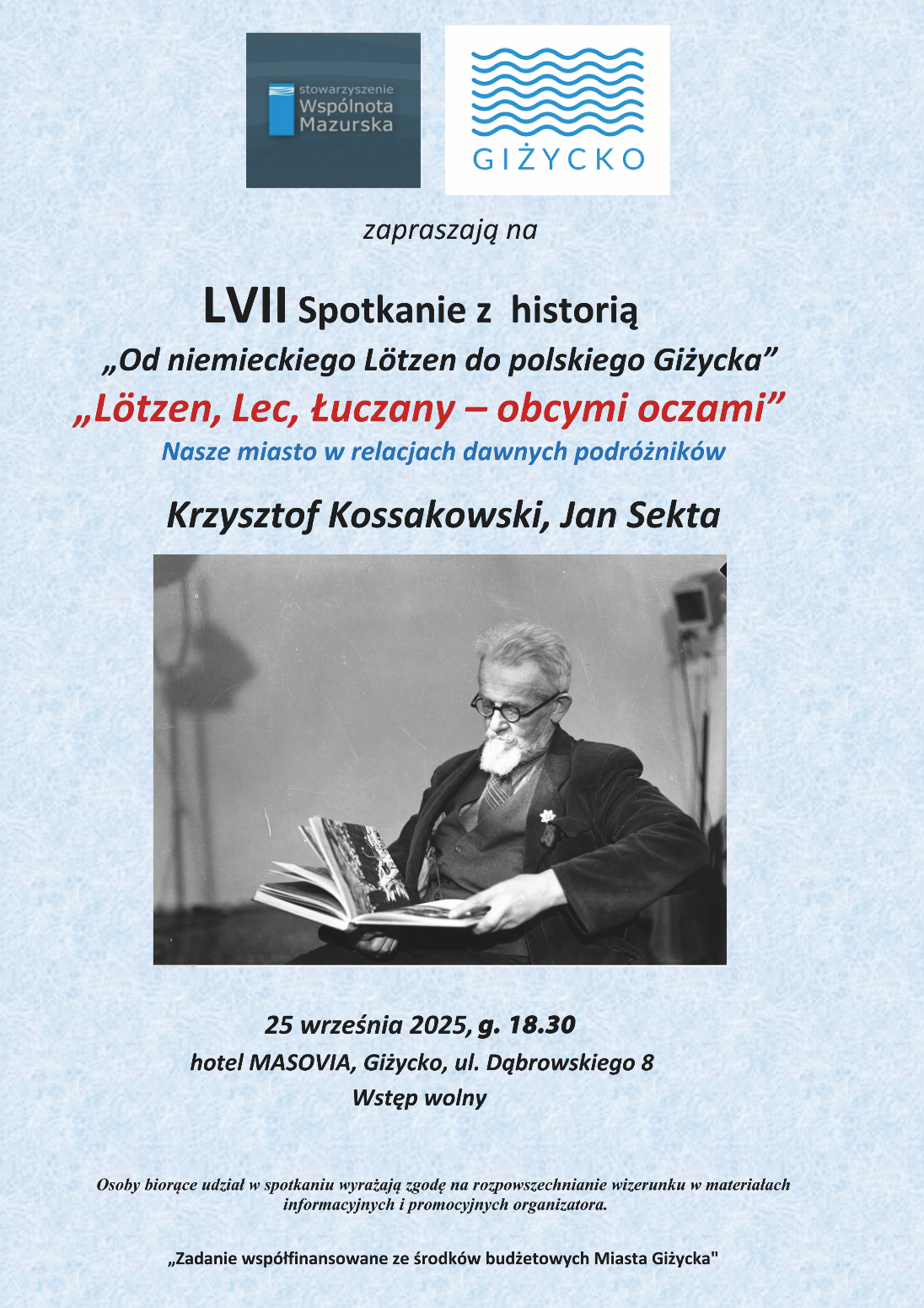LVII Spotkanie z historią „Od niemieckiego Lötzen do polskiego Giżycka”