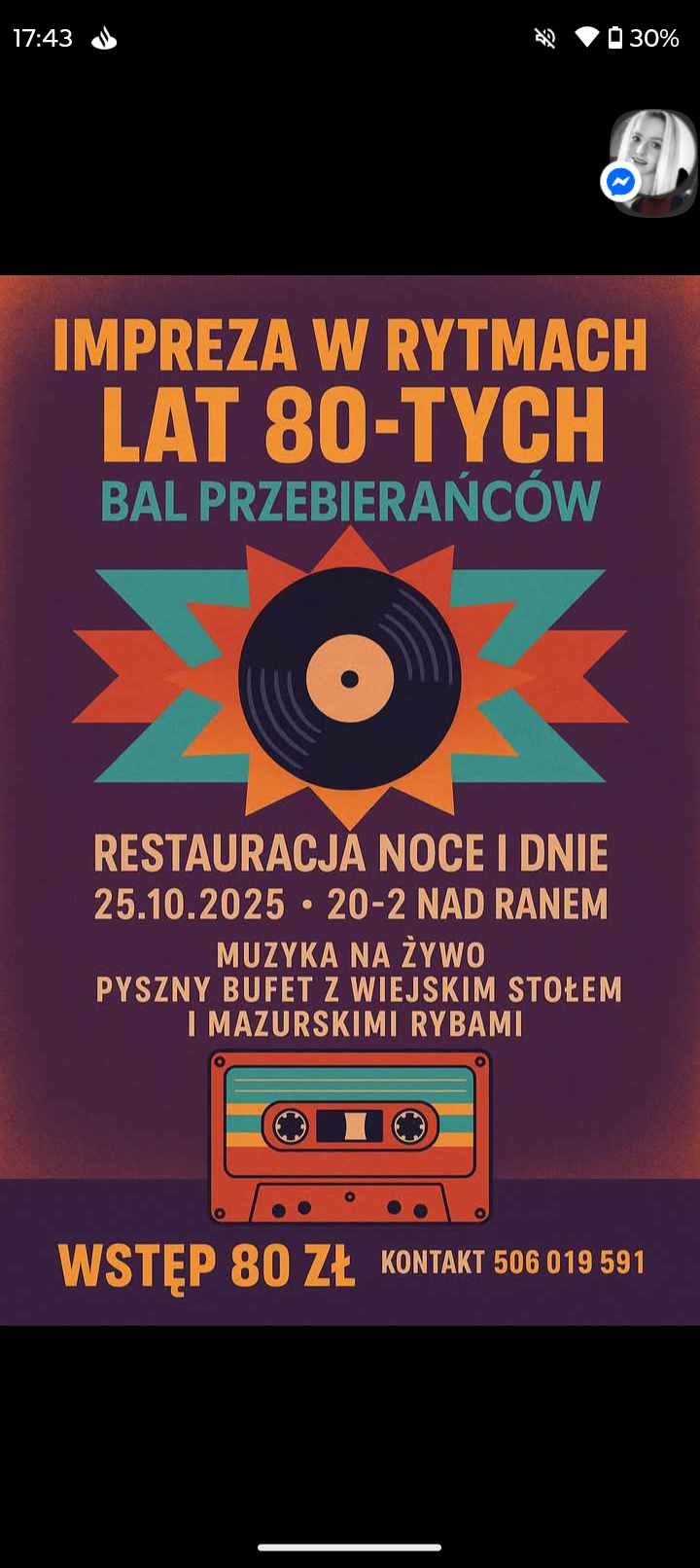 Bal przebierańców w rytmach lat 80-tych