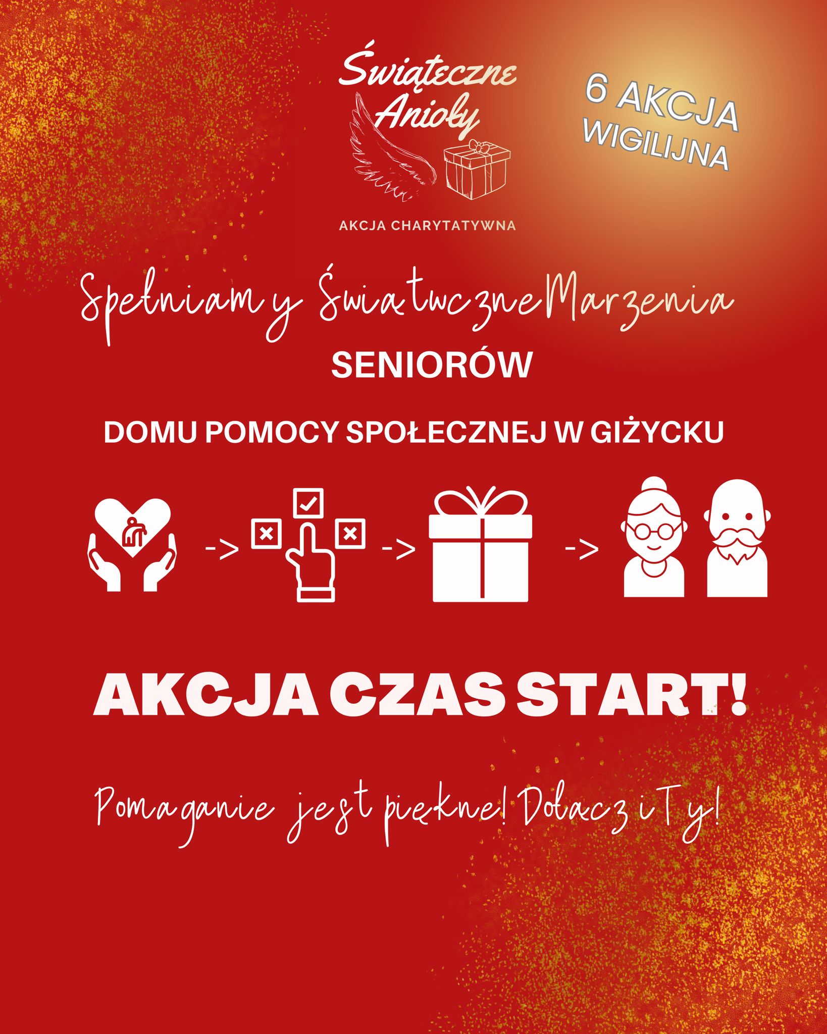 „Świąteczne Anioły” – szósta edycja akcji, która spełnia marzenia seniorów w Giżycku