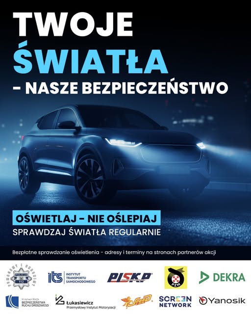 Sobotnia Kontrola Świateł ponownie rusza. Policja z Giżycka apeluje do kierowców