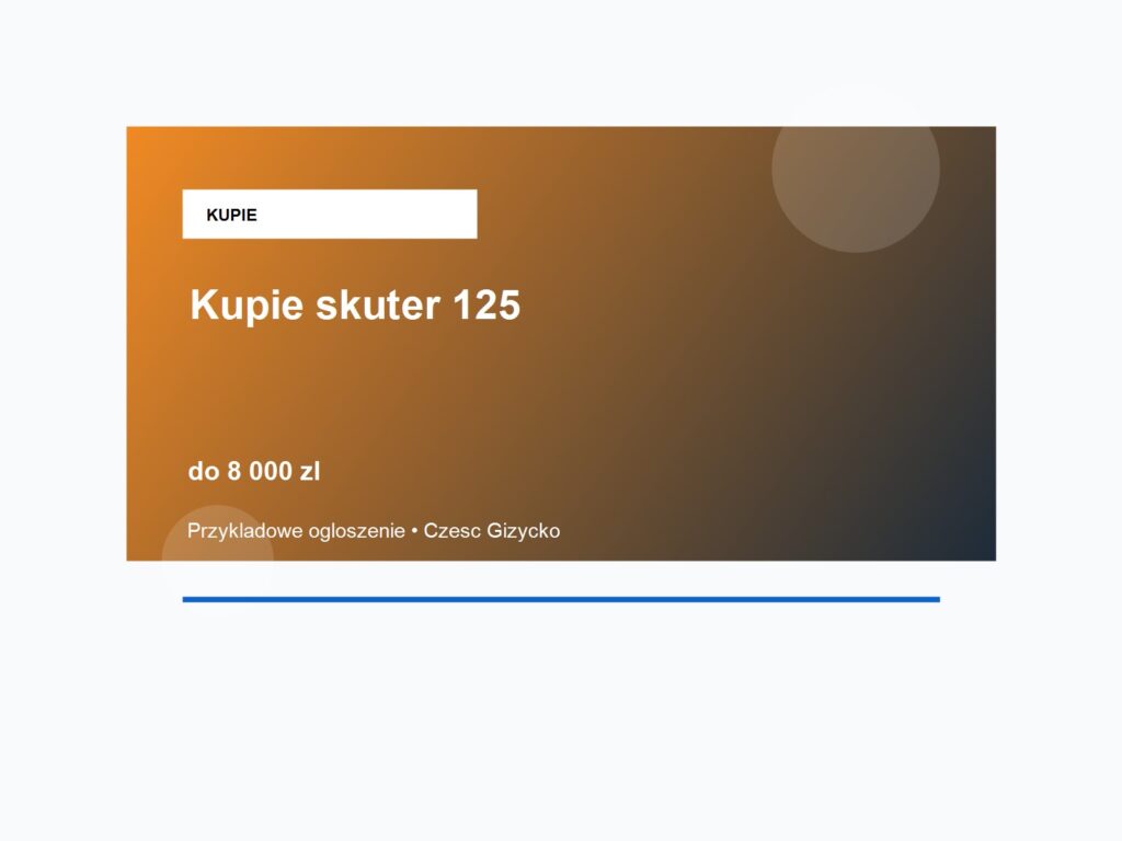 Kupię skuter 125 cm3 na sezon