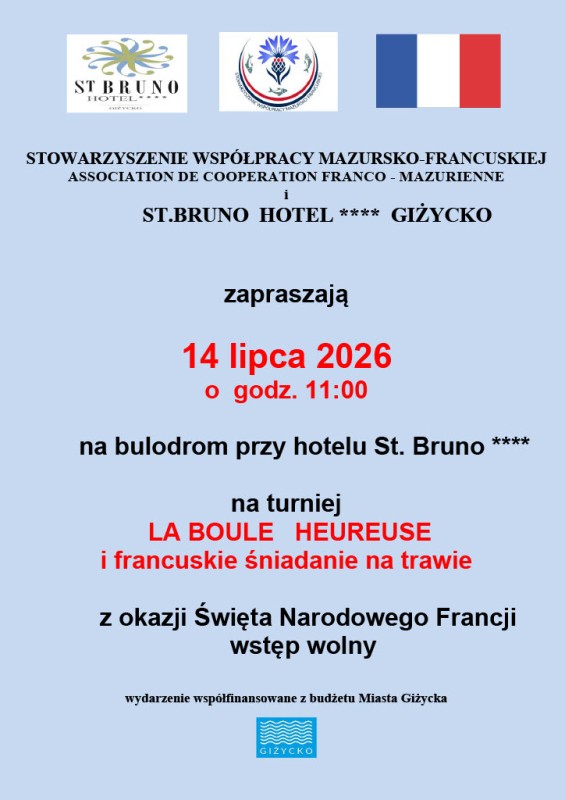 Turniej LA BOULE HEUREUSE i francuskie śniadanie na trawie - grafika wydarzenia