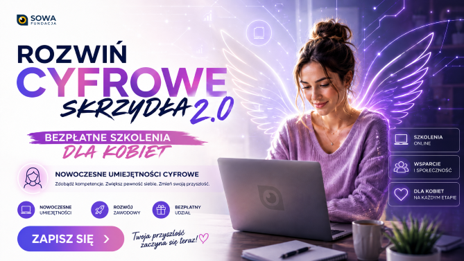 Cyfrowe Skrzydła 2.0 – zaawansowane kompetencje ICT kobiet na rynku pracy