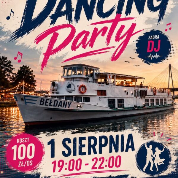 Dancing Party na statku Bełdany w Giżycku 1 sierpnia 2026