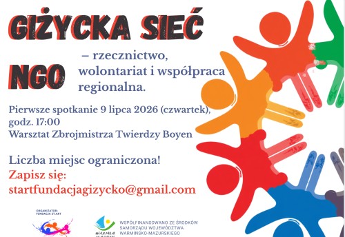 Giżycka Sieć NGO - oficjalna grafika projektu