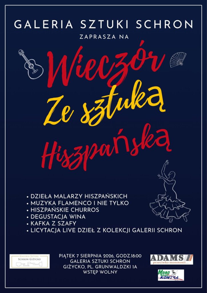 Wieczór ze Sztuką Hiszpańską w Galerii Sztuki Schron 7 sierpnia 2026